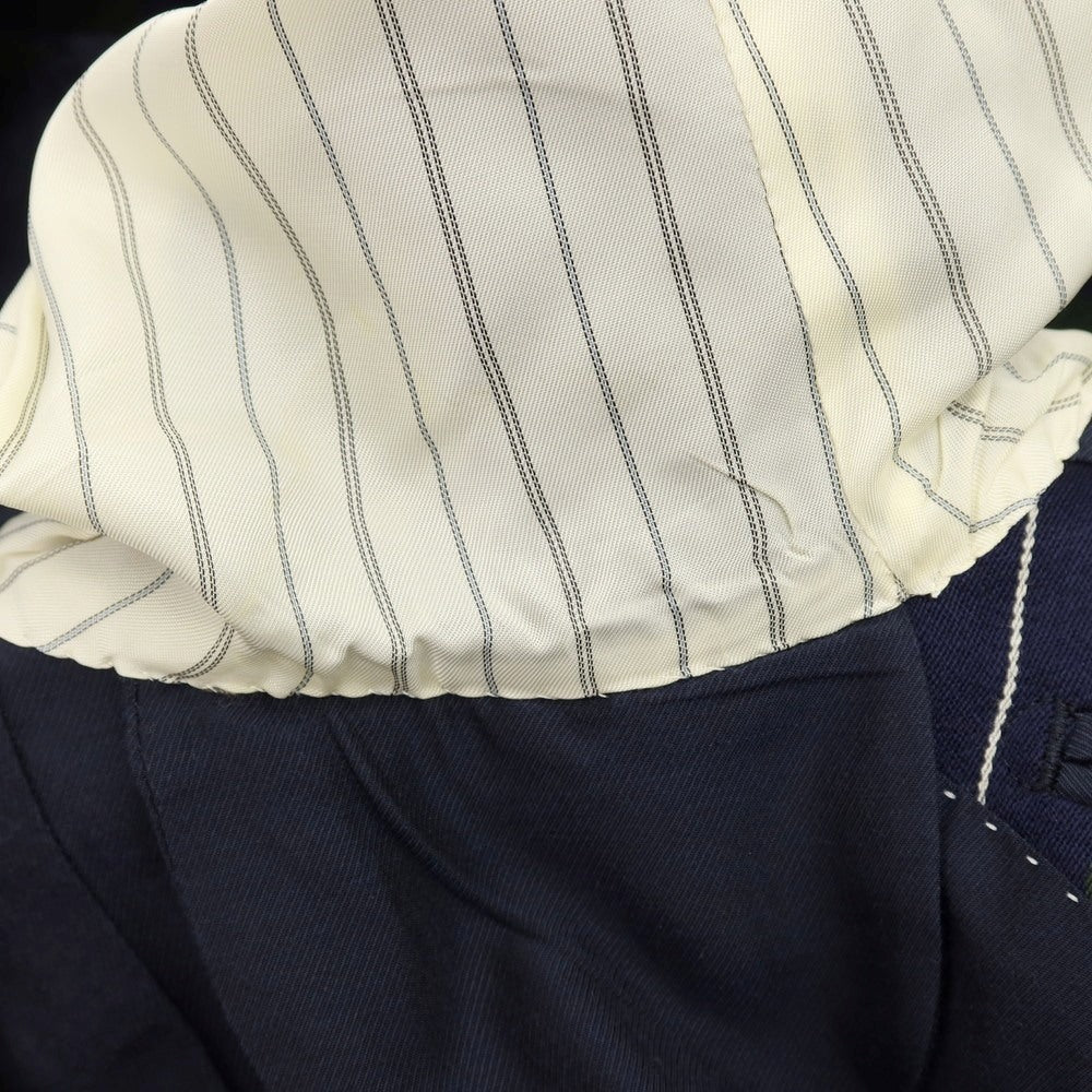 【SALE30%OFF/返品不可】【中古】ビューティアンドユースユナイテッドアローズ BEAUTY&amp;YOUTH UNITED ARROWS TRADITIONAL UNIFORM ウールコットン ストライプ 2B テーラードジャケット ネイビーxグリーン【 サイズ36 】【 状態ランクB 】【 メンズ 】