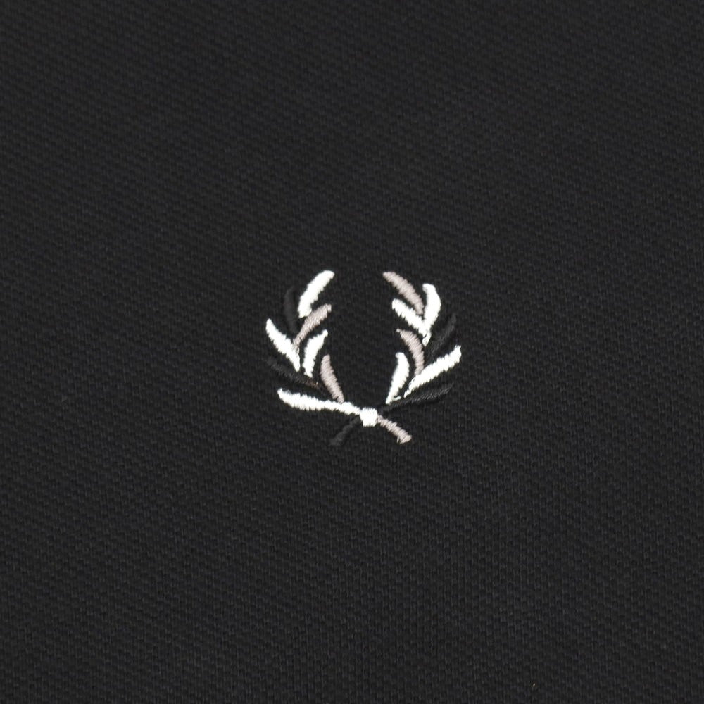 【中古】【未使用】フレッドペリー FRED PERRY コットン 鹿の子 半袖ポロシャツ ブラック【サイズ38】【 状態ランクS 】【 メンズ 】