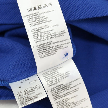 【中古】【未使用】フレッドペリー FRED PERRY コットン 鹿の子 半袖ポロシャツ ブルー【サイズ36】【 状態ランクS 】【 メンズ 】