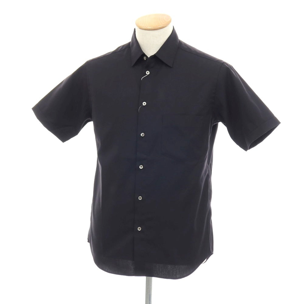【中古】【未使用】ビューティアンドユースユナイテッドアローズ BEAUTY&amp;YOUTH UNITED ARROWS コットン ショートカラー 半袖シャツ ブラック【サイズＳ】【 状態ランクS 】【 メンズ 】