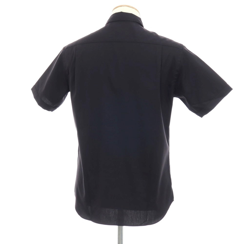 【中古】【未使用】ビューティアンドユースユナイテッドアローズ BEAUTY&amp;YOUTH UNITED ARROWS コットン ショートカラー 半袖シャツ ブラック【サイズＳ】【 状態ランクS 】【 メンズ 】