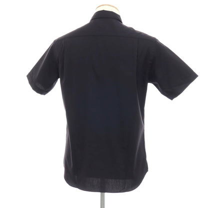 【中古】【未使用】ビューティアンドユースユナイテッドアローズ BEAUTY&amp;YOUTH UNITED ARROWS コットン ショートカラー 半袖シャツ ブラック【サイズＳ】【 状態ランクS 】【 メンズ 】