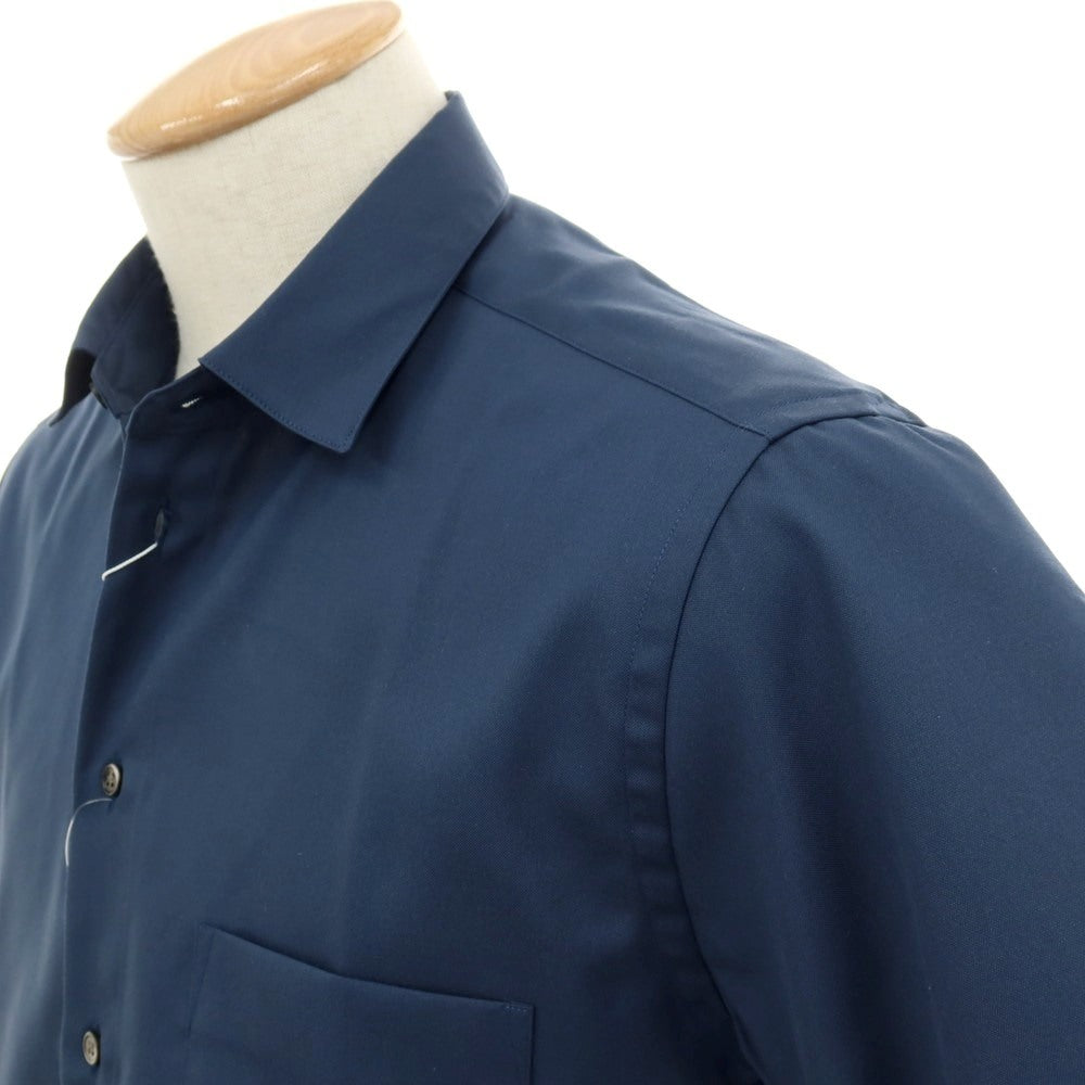 【中古】【未使用】ビューティアンドユースユナイテッドアローズ BEAUTY&amp;YOUTH UNITED ARROWS コットン ショートカラー 半袖シャツ ライトネイビー【サイズＳ】【 状態ランクS 】【 メンズ 】