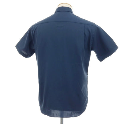 【中古】【未使用】ビューティアンドユースユナイテッドアローズ BEAUTY&amp;YOUTH UNITED ARROWS コットン ショートカラー 半袖シャツ ライトネイビー【サイズＳ】【 状態ランクS 】【 メンズ 】
