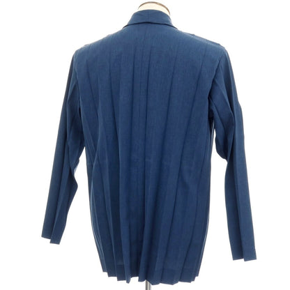 【中古】オム プリッセ イッセイミヤケ HOMME PLISSE ISSEY MIYAKE 2026年春夏 アコーディオンプリーツ加工 2B カジュアルジャケット ネイビー【サイズ表記なし（L位）】【 状態ランクA 】【 メンズ 】