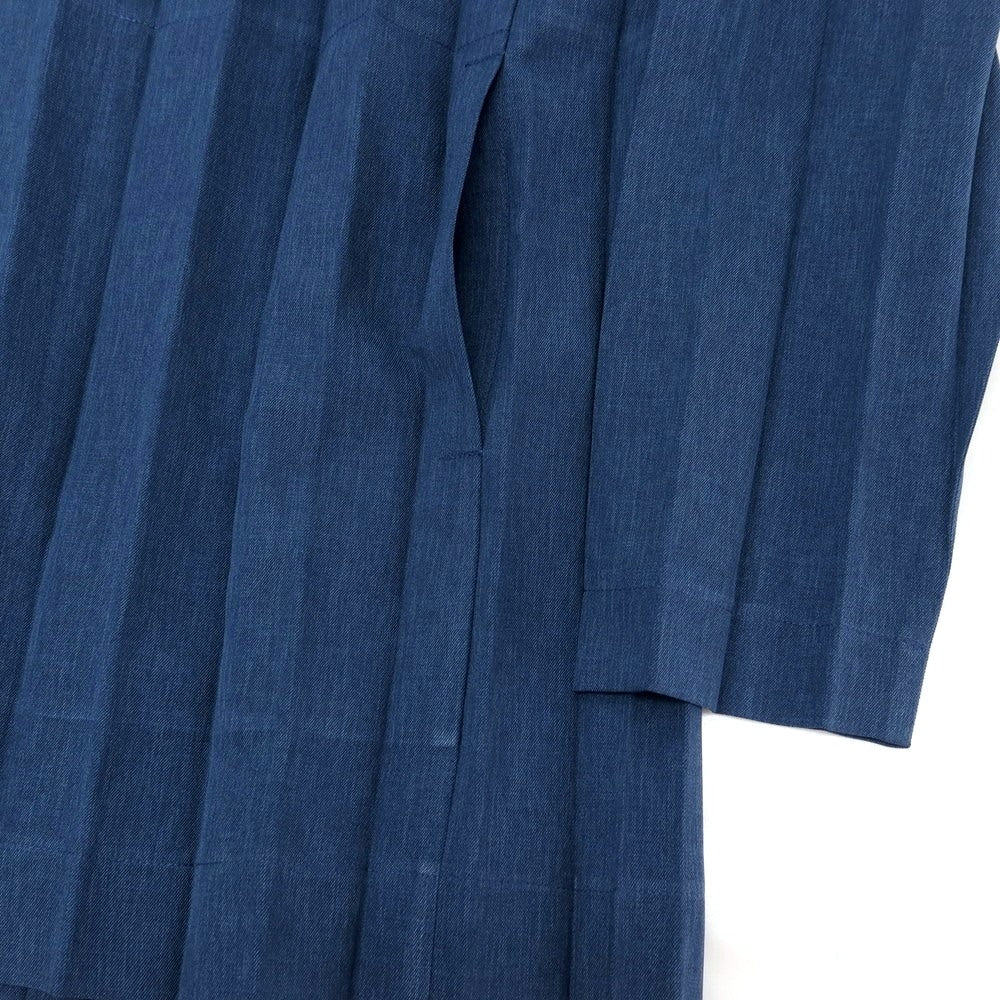 【中古】オム プリッセ イッセイミヤケ HOMME PLISSE ISSEY MIYAKE 2026年春夏 アコーディオンプリーツ加工 2B カジュアルジャケット ネイビー【サイズ表記なし（L位）】【 状態ランクA 】【 メンズ 】