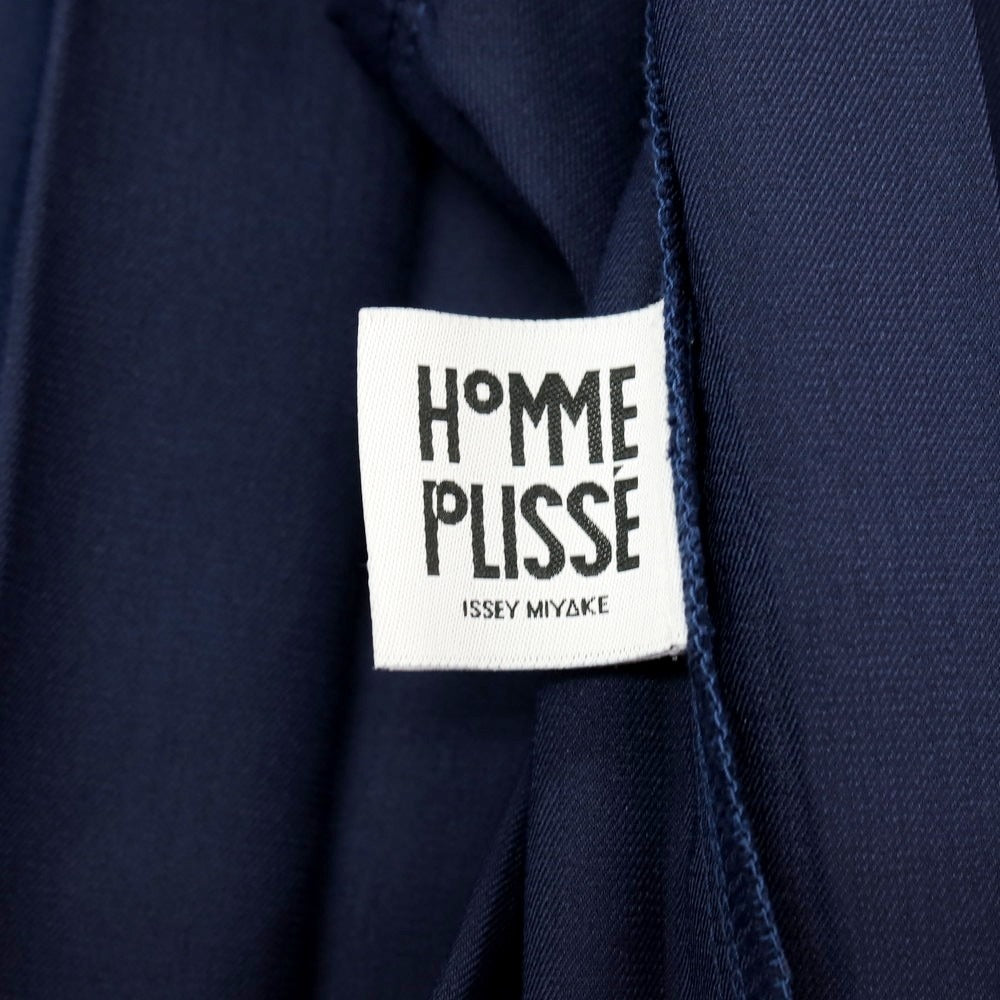 【中古】オム プリッセ イッセイミヤケ HOMME PLISSE ISSEY MIYAKE 2026年春夏 アコーディオンプリーツ加工 2B カジュアルジャケット ネイビー【サイズ表記なし（L位）】【 状態ランクA 】【 メンズ 】