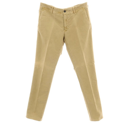 【中古】インコテックス スラックス INCOTEX SLACKS ガーメントダイ ストレッチ コットン カジュアルスラックスパンツ ベージュ【サイズ34】【 状態ランクD 】【 メンズ 】