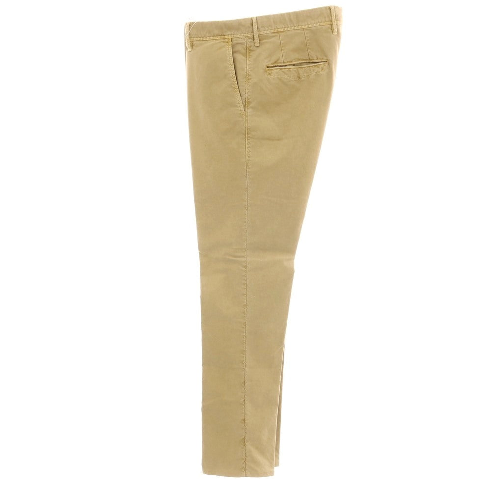 【中古】インコテックス スラックス INCOTEX SLACKS ガーメントダイ ストレッチ コットン カジュアルスラックスパンツ ベージュ【サイズ34】【 状態ランクD 】【 メンズ 】