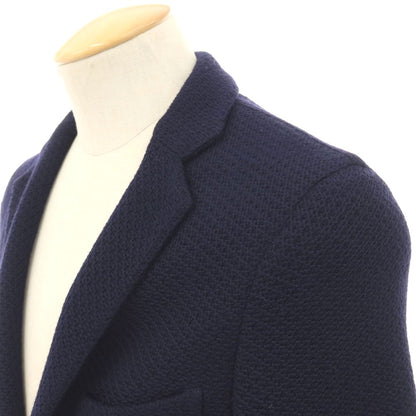 【中古】ボリオリ BOGLIOLI CASATI ウール 2B ニットジャケット ネイビー【サイズ46】【 状態ランクB 】【 メンズ 】