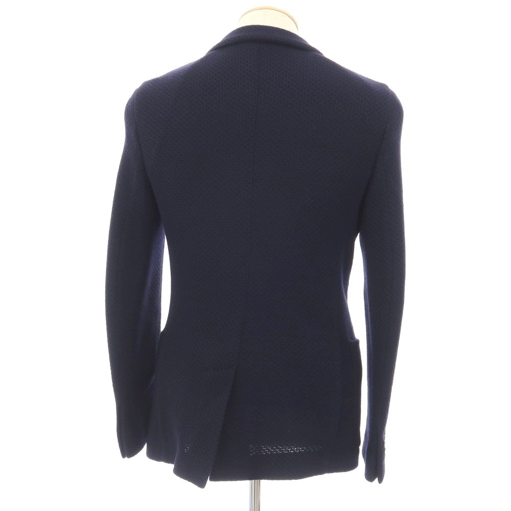 【中古】ボリオリ BOGLIOLI CASATI ウール 2B ニットジャケット ネイビー【サイズ46】【 状態ランクB 】【 メンズ 】