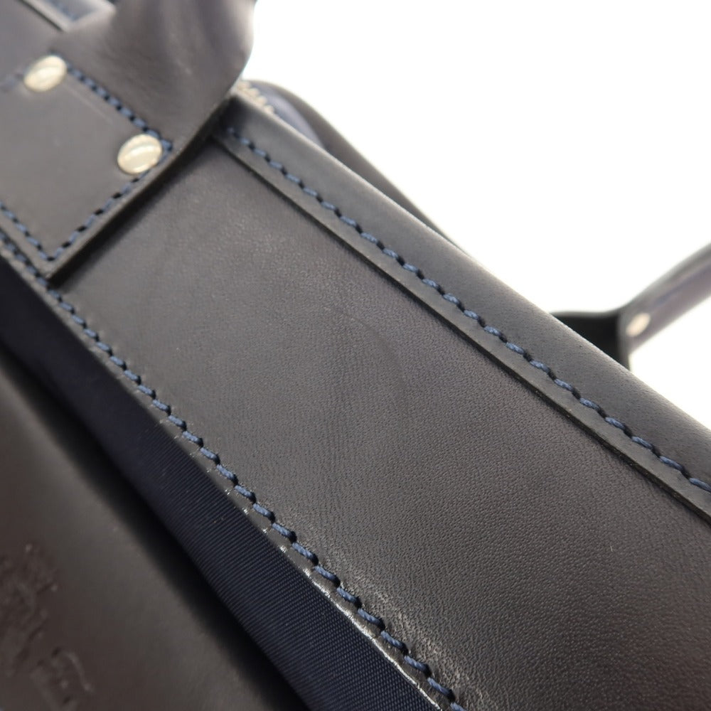 【中古】【未使用】フェリージ Felisi 8637/2 ナイロン レザー ブリーフケース ネイビーxブラック【 状態ランクS 】【 メンズ 】