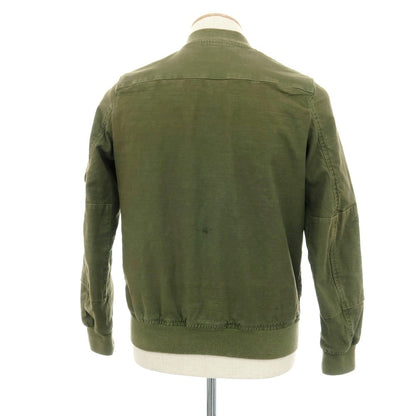【中古】ジュンハシモト junhashimoto ストレッチ コットン タンカースジャケット ブルゾン オリーブグリーン【サイズ2】【 状態ランクC 】【 メンズ 】