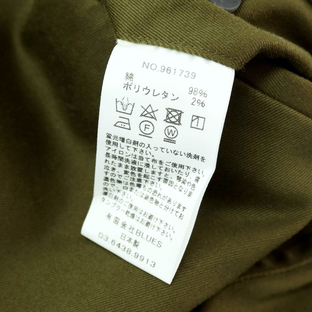 【中古】クロ KURO ストレッチ コットン チノパンツ オリーブ【サイズ28】【 状態ランクB 】【 メンズ 】