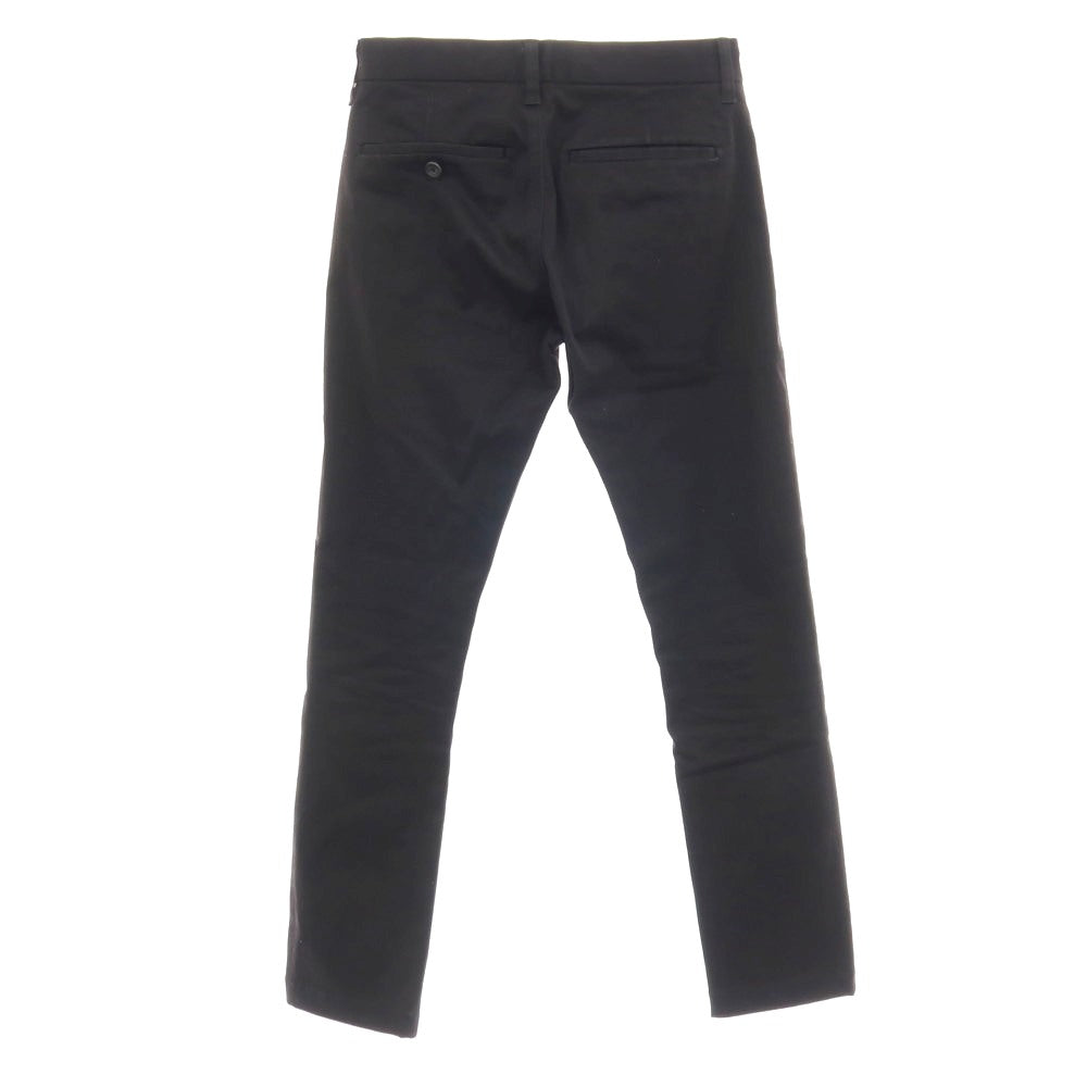【中古】クロ KURO ストレッチ コットン チノパンツ ブラック【サイズ28】【 状態ランクC 】【 メンズ 】