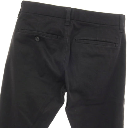【中古】クロ KURO ストレッチ コットン チノパンツ ブラック【サイズ28】【 状態ランクC 】【 メンズ 】