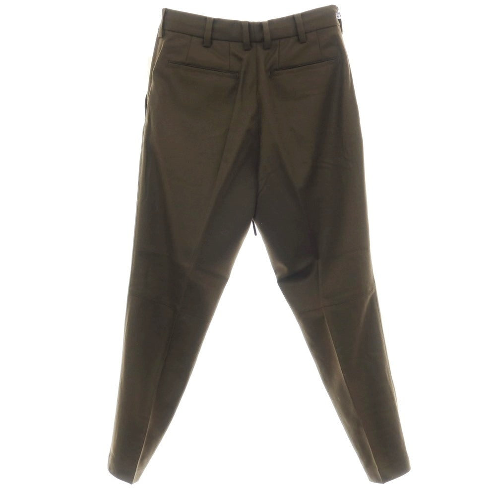 【中古】ジュンハシモト junhashimoto ストレッチ ウール イージスラックス パンツ オリーブ【サイズ2】【 状態ランクB 】【 メンズ 】