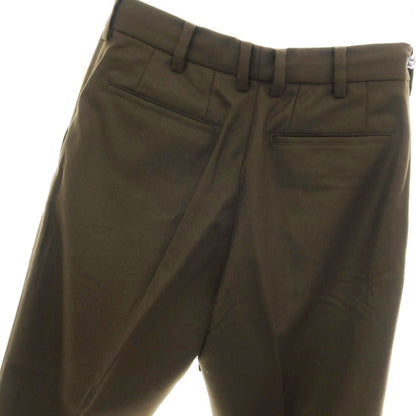 【中古】ジュンハシモト junhashimoto ストレッチ ウール イージスラックス パンツ オリーブ【サイズ2】【 状態ランクB 】【 メンズ 】