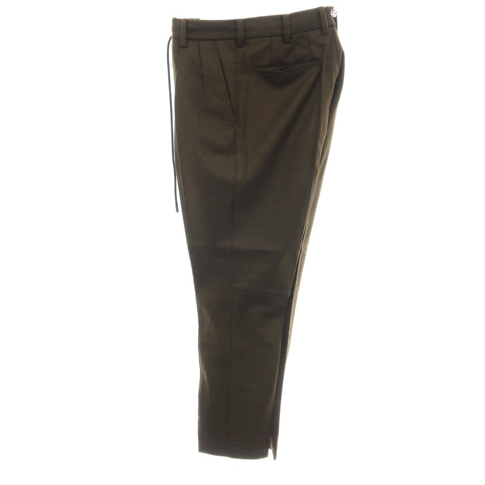 【中古】ジュンハシモト junhashimoto ストレッチ ウール イージスラックス パンツ オリーブ【サイズ2】【 状態ランクB 】【 メンズ 】