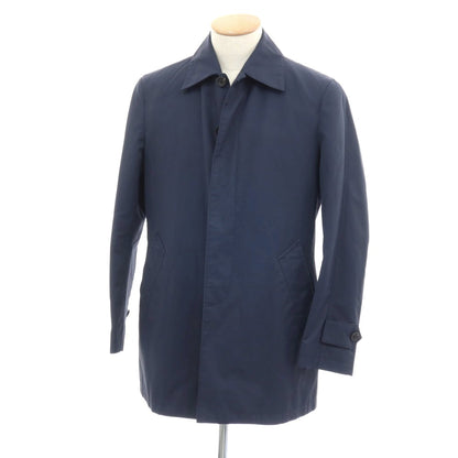 【中古】ポールスミスコレクション PAUL SMITH COLLECTION コットンナイロン ステンカラーコート ネイビー【サイズS】【 状態ランクC 】【 メンズ 】
