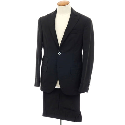 【中古】ザ ジジ THE GIGI ウールモヘヤ 2つボタンスーツ ブラック【サイズ46】【 状態ランクB 】【 メンズ 】