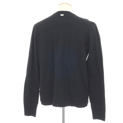 【中古】シーサー Schiesser コットン ヘンリーネック 長袖Ｔシャツ ブラック【サイズ4/S】【 状態ランクB 】【 メンズ 】
