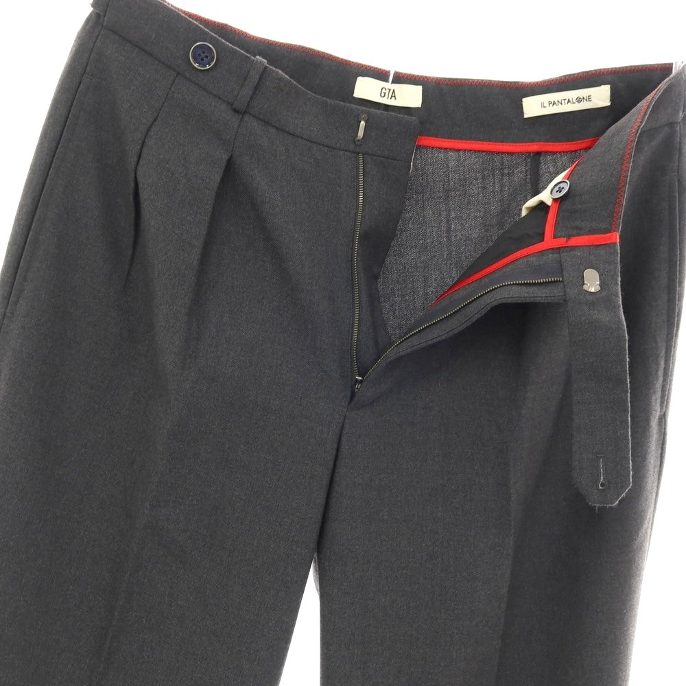 【中古】ジーティーアー G.T.A ウール ドレススラックスパンツ グレー【サイズ48】【 状態ランクC 】【 メンズ 】
