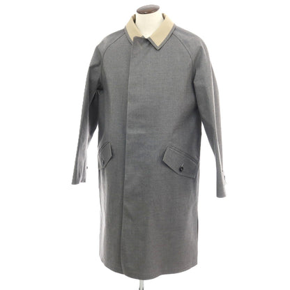【中古】【未使用】マルタンマルジェラテン Martin Margiela 10 × MACKINTOSH ウール ゴム引き ステンカラーコート グレーxベージュ【サイズ52】【 状態ランクS 】【 メンズ 】