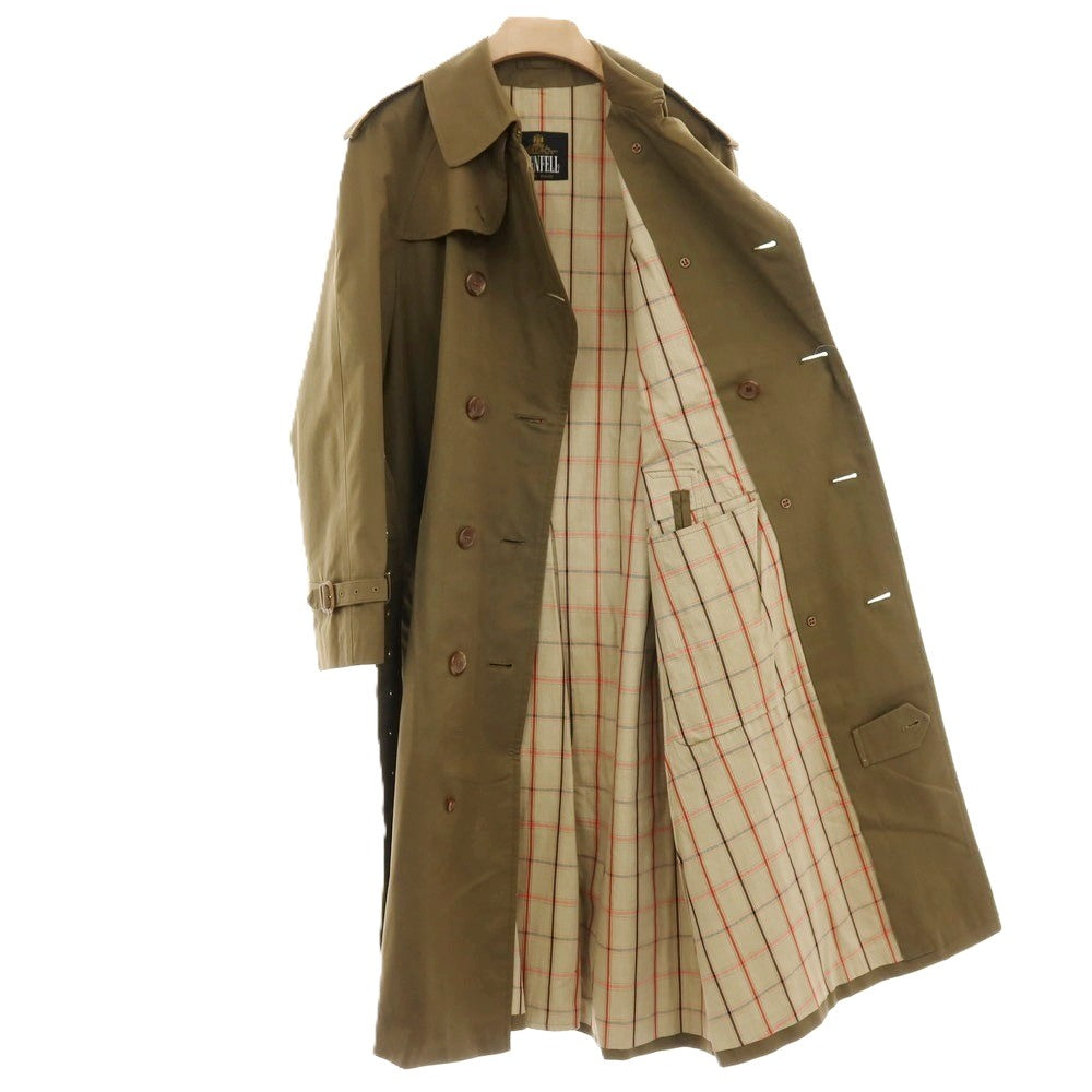 【中古】グレンフェル GRENFELL ポリエステルコットン トレンチコート カーキ【サイズ40】【 状態ランクC 】【 メンズ 】