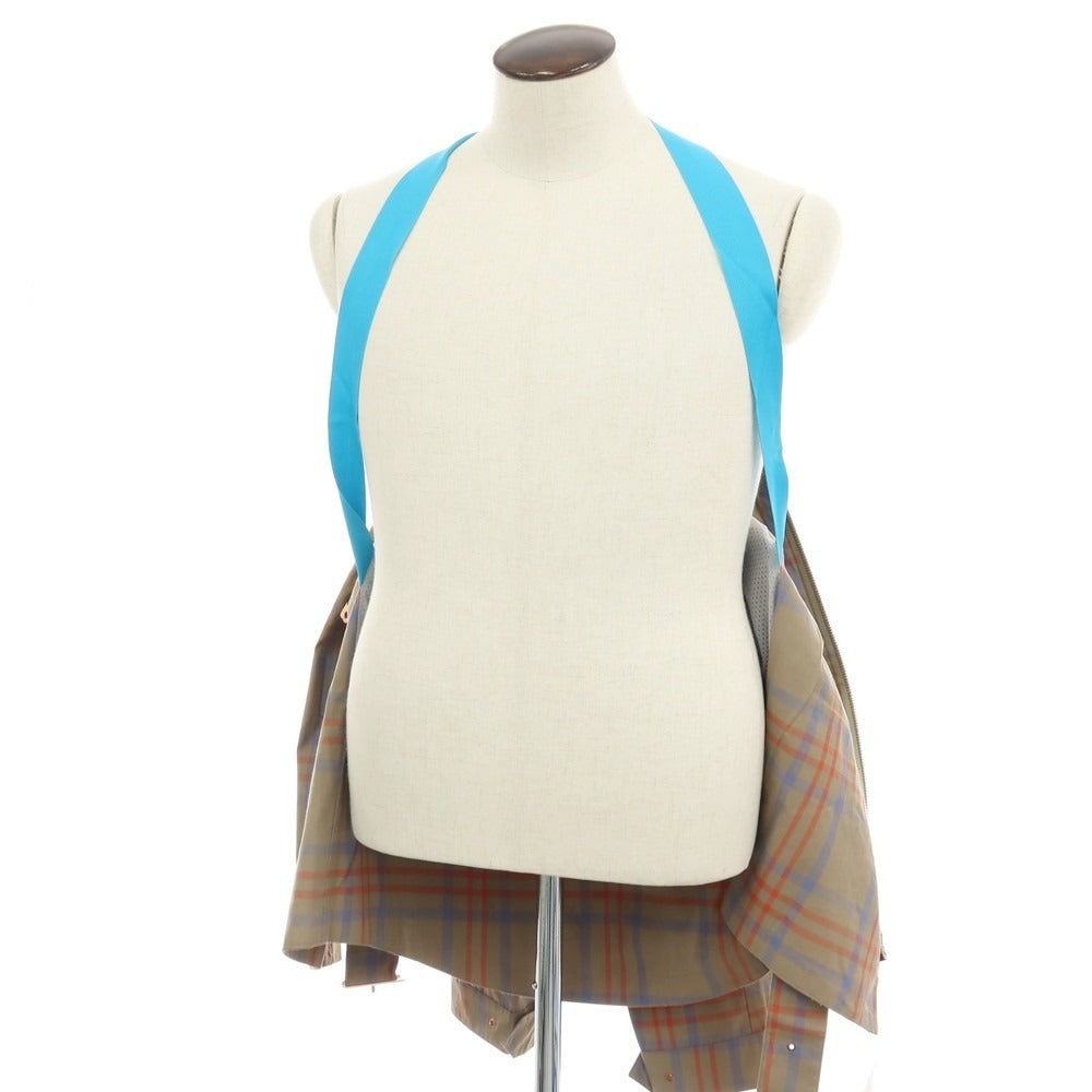 【中古】ジョン ブルトビー JOHN BOULTBEE コットン チェック CYCLING GARMENTS フィールドコート グレージュxオレンジ【サイズL】【 状態ランクB 】【 メンズ 】