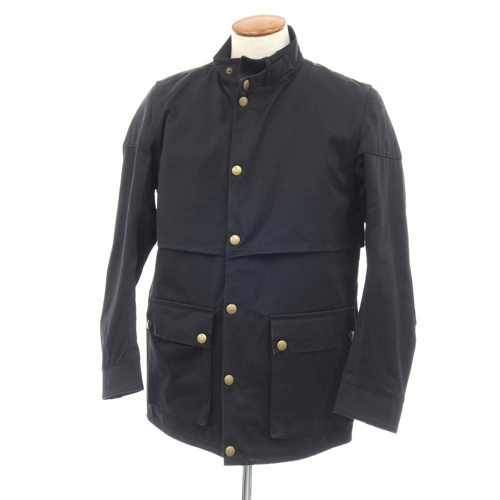 【中古】ダンヒル Dunhill ツイル コットン スタンドカラー ワークジャケット ダークネイビー【サイズM（R fit）】【 状態ランクC 】【 メンズ 】