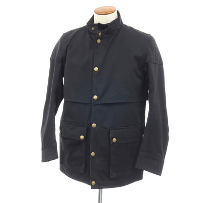 【中古】ダンヒル Dunhill ツイル コットン スタンドカラー ワークジャケット ダークネイビー【サイズM（R fit）】【 状態ランクC 】【 メンズ 】
