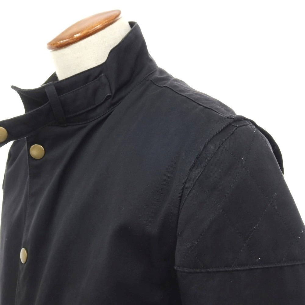 【中古】ダンヒル Dunhill ツイル コットン スタンドカラー ワークジャケット ダークネイビー【サイズM（R fit）】【 状態ランクC 】【 メンズ 】