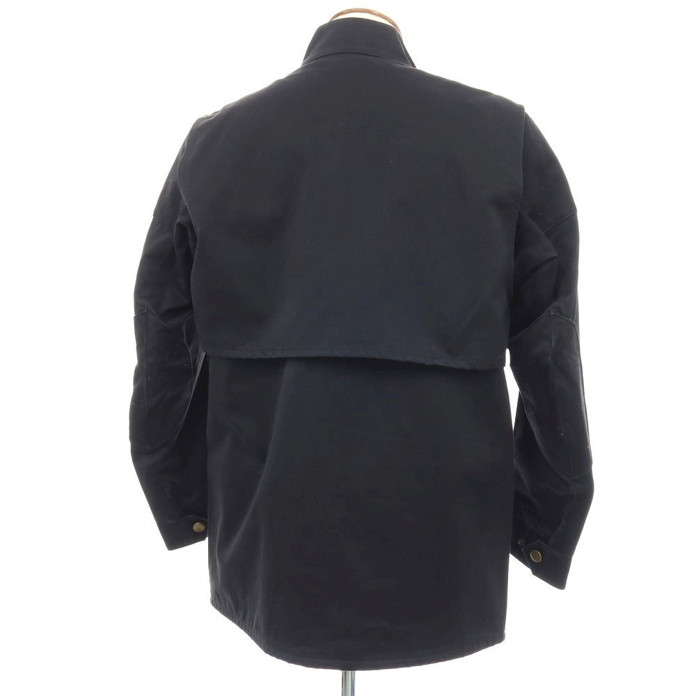 【中古】ダンヒル Dunhill ツイル コットン スタンドカラー ワークジャケット ダークネイビー【サイズM（R fit）】【 状態ランクC 】【 メンズ 】
