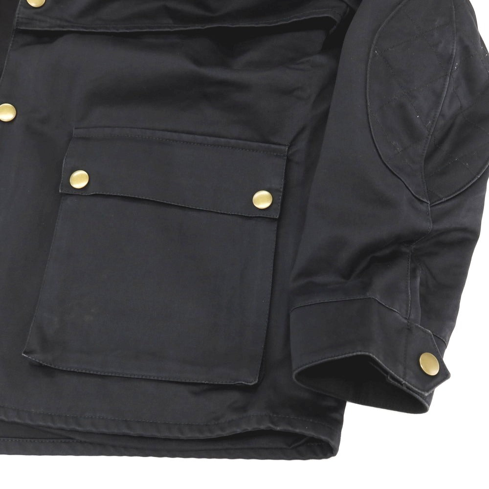 【中古】ダンヒル Dunhill ツイル コットン スタンドカラー ワークジャケット ダークネイビー【サイズM（R fit）】【 状態ランクC 】【 メンズ 】