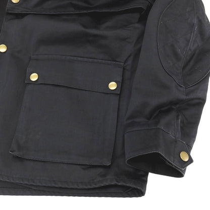 【中古】ダンヒル Dunhill ツイル コットン スタンドカラー ワークジャケット ダークネイビー【サイズM（R fit）】【 状態ランクC 】【 メンズ 】