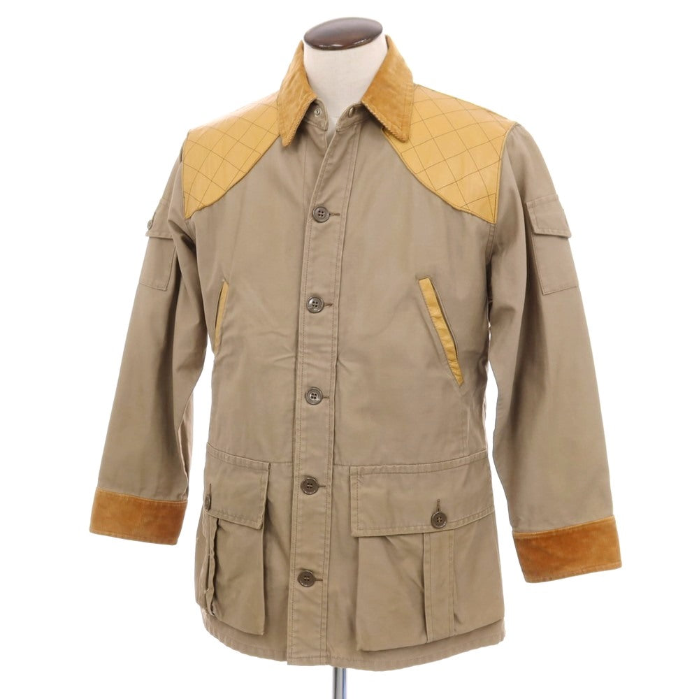 【中古】テンエックス 10-X ヴィンテージ 1950-1960 コットン系 ハンティングジャケット ダークベージュxキャメル【サイズ42】【 状態ランクD 】【 メンズ 】