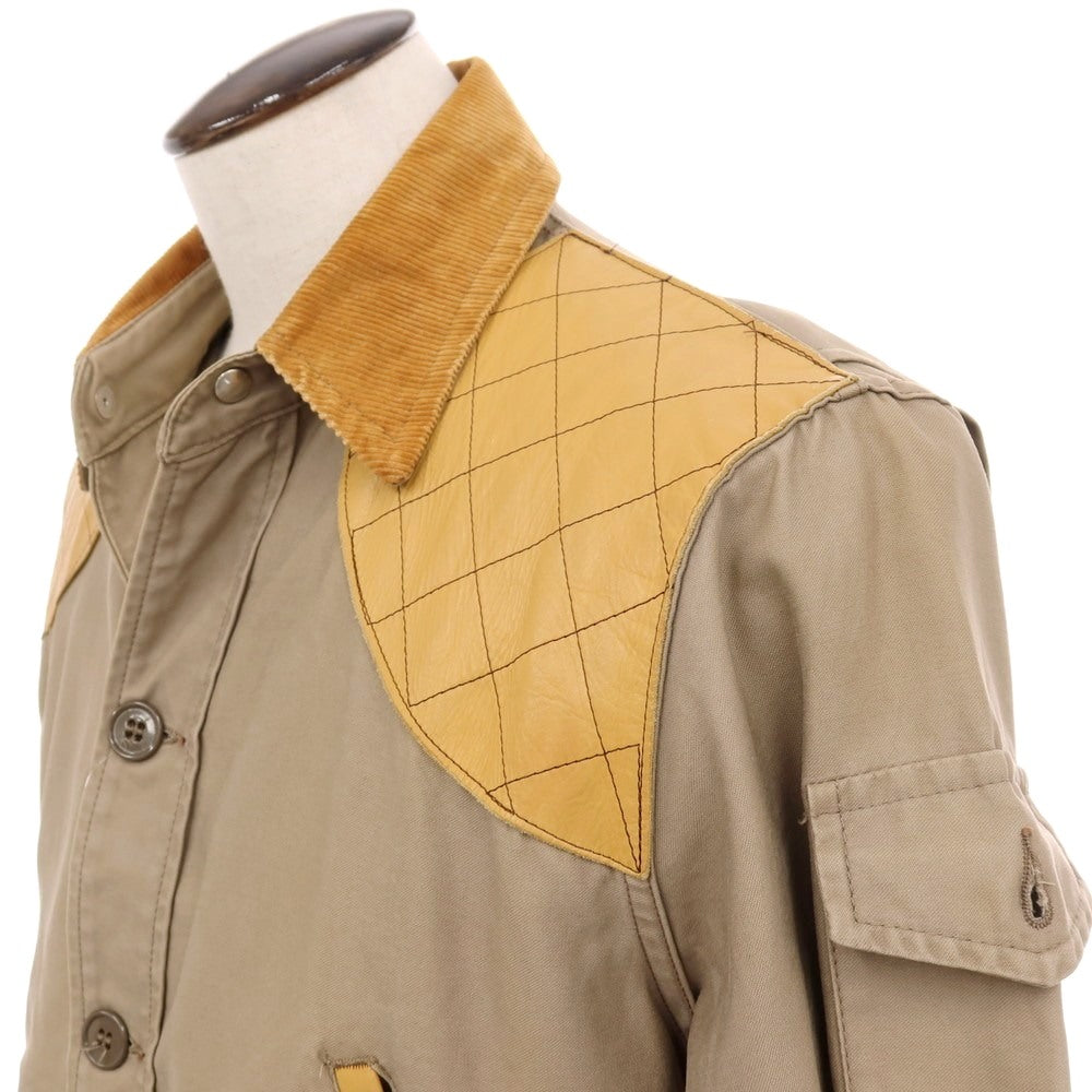 【中古】テンエックス 10-X ヴィンテージ 1950-1960 コットン系 ハンティングジャケット ダークベージュxキャメル【サイズ42】【 状態ランクD 】【 メンズ 】