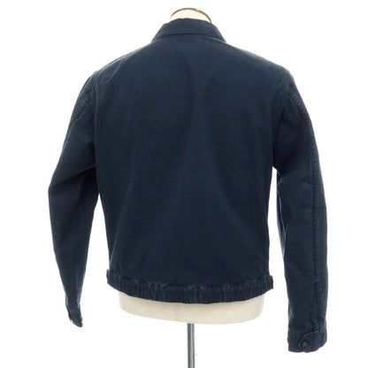 【中古】モンテドーロ Montedoro ツイル コットン ダブルジップ スイングトップ ネイビー【サイズ50】【 状態ランクB 】【 メンズ 】