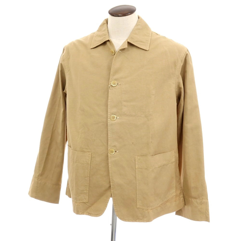 【中古】バレナ BARENA コットンリネン ワークジャケット ベージュ【サイズ52】【 状態ランクB 】【 メンズ 】