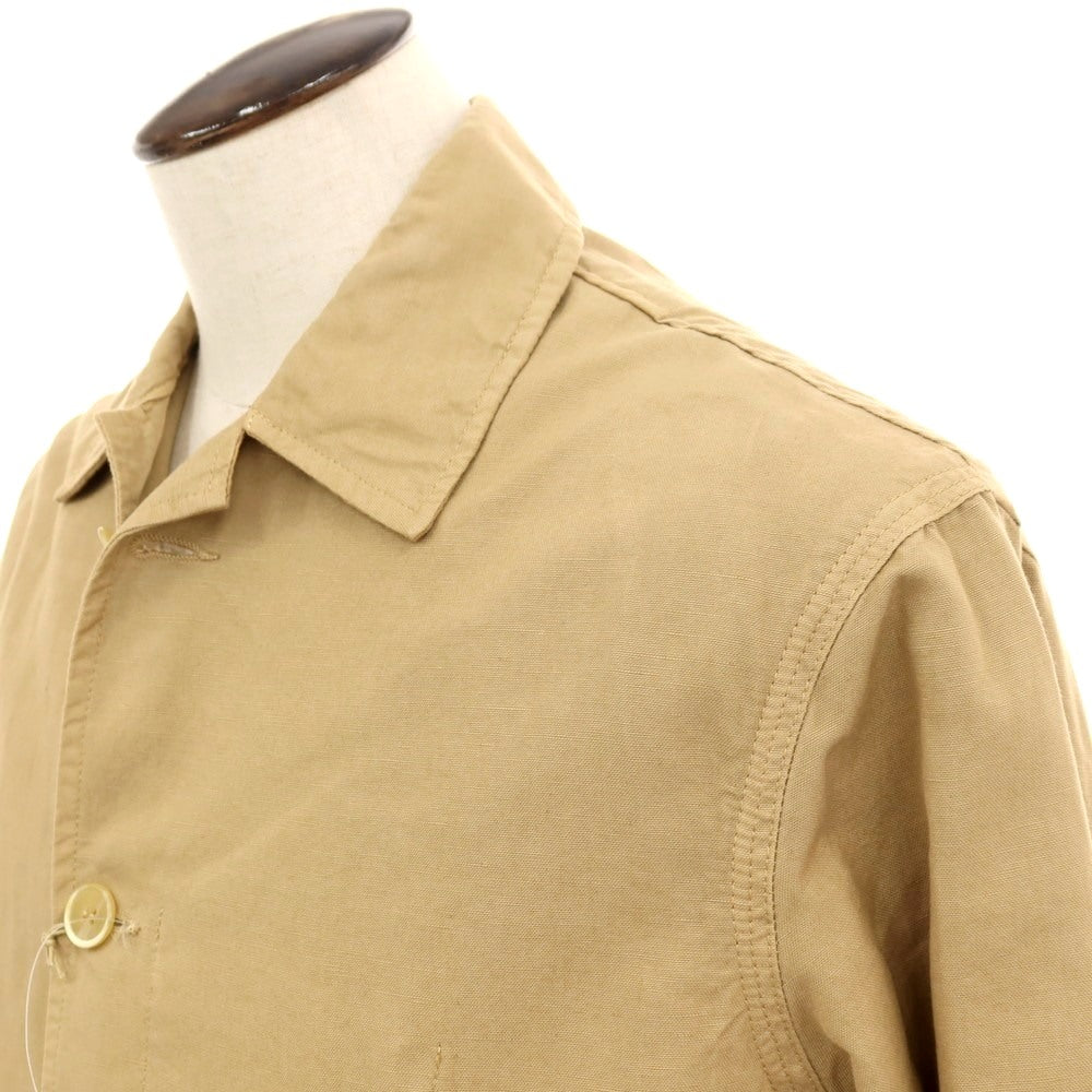 【中古】バレナ BARENA コットンリネン ワークジャケット ベージュ【サイズ52】【 状態ランクB 】【 メンズ 】
