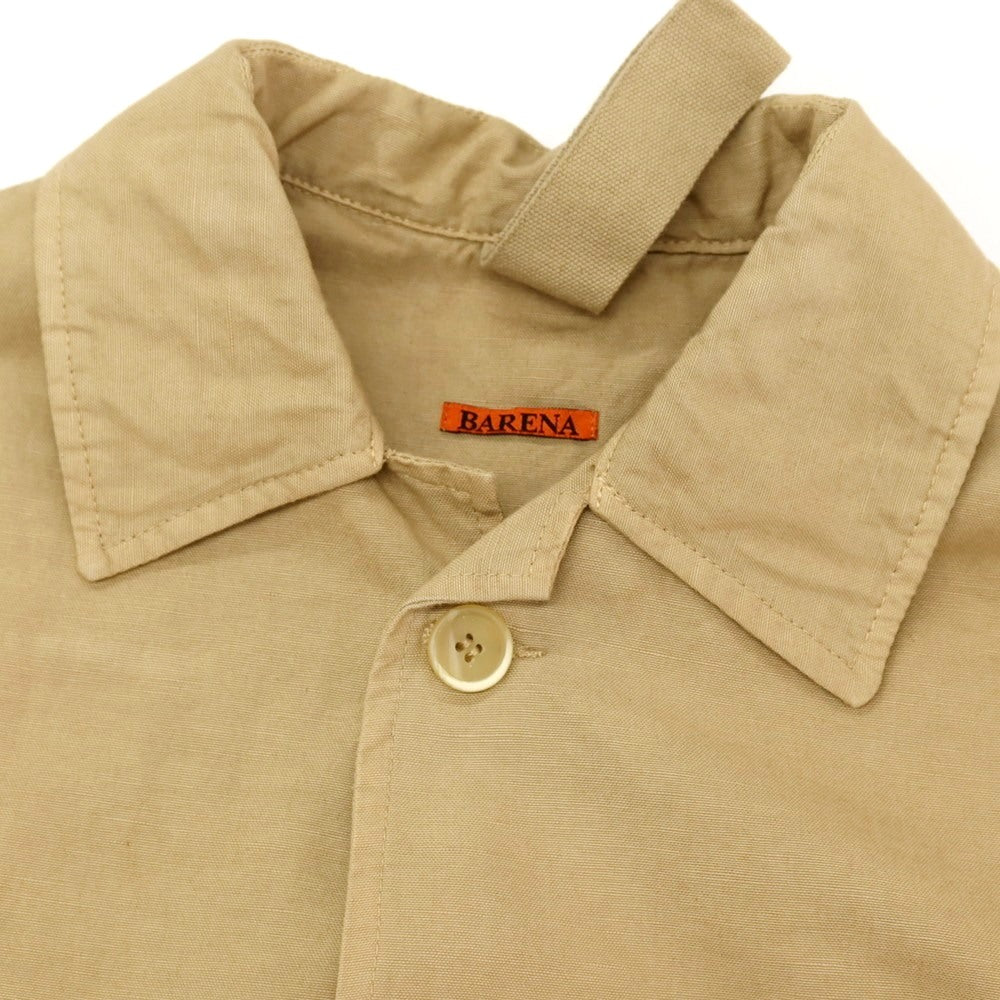 【中古】バレナ BARENA コットンリネン ワークジャケット ベージュ【サイズ52】【 状態ランクB 】【 メンズ 】