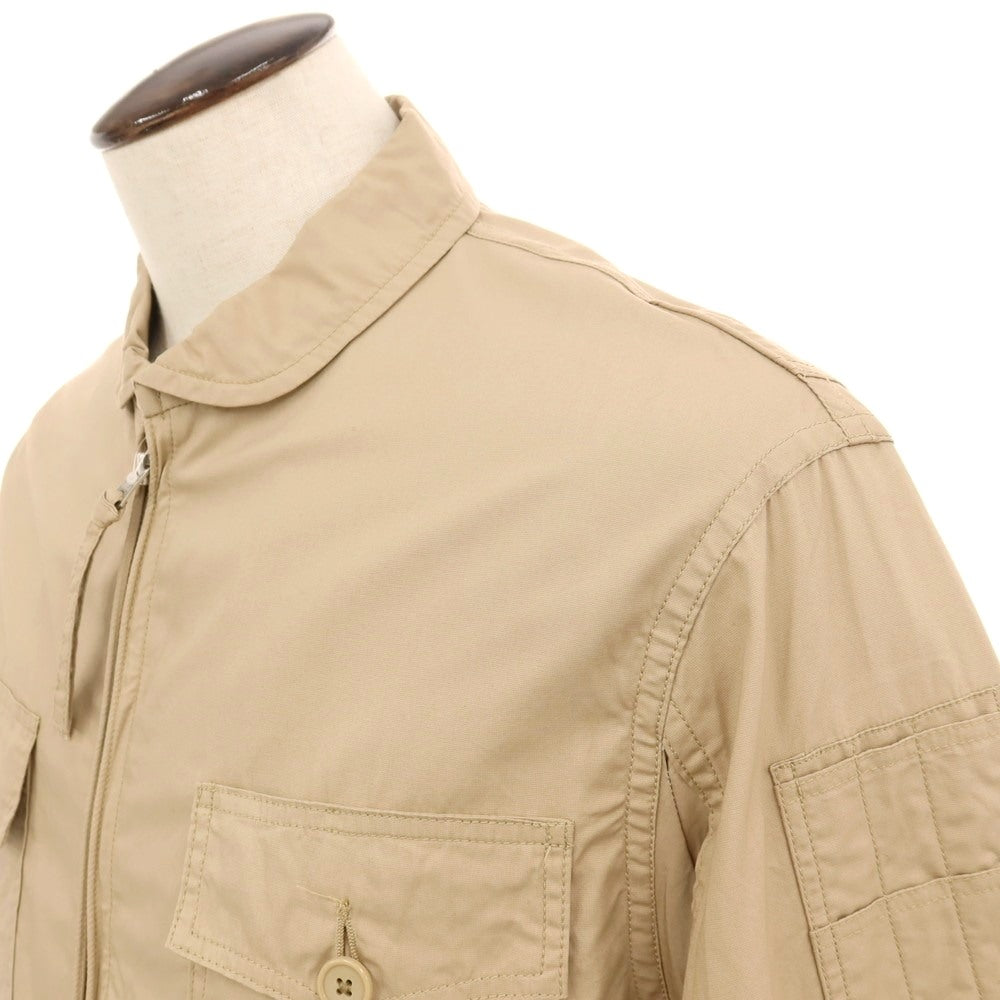 【中古】アナトミカ ANATOMICA コットン ジップアップ サマーフライトジャケット ベージュ【サイズL】【 状態ランクC 】【 メンズ 】
