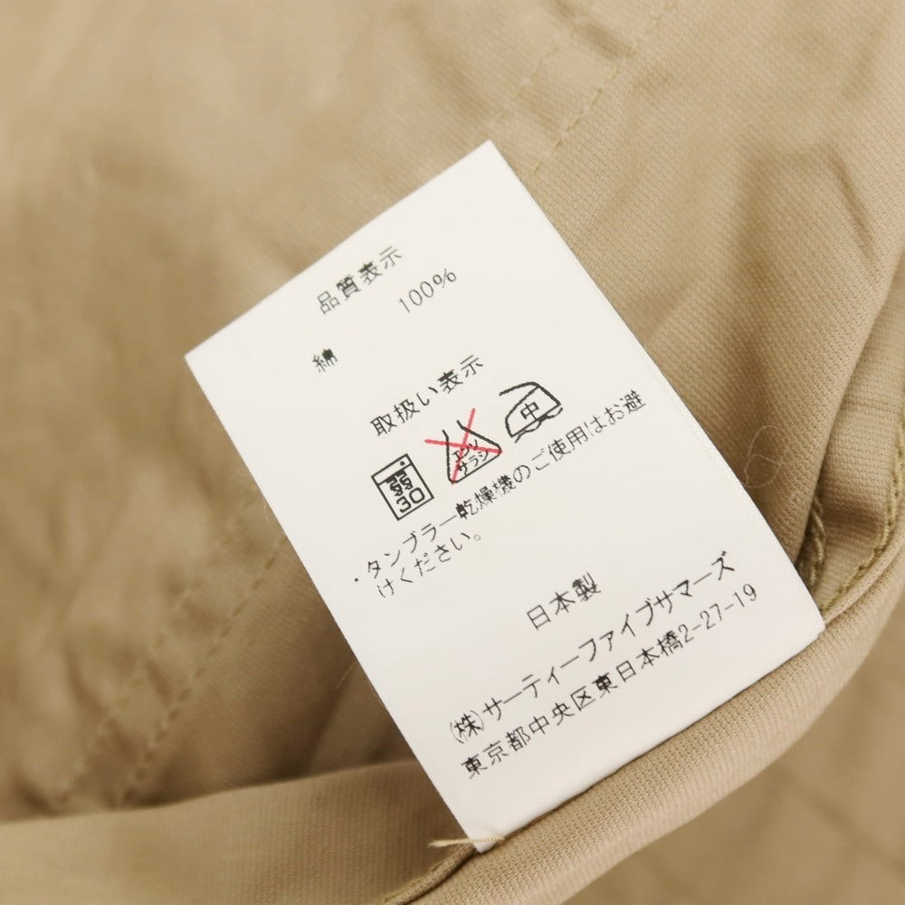 【中古】アナトミカ ANATOMICA コットン ジップアップ サマーフライトジャケット ベージュ【サイズL】【 状態ランクC 】【 メンズ 】