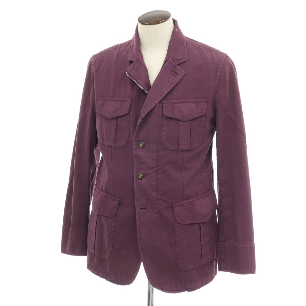 【中古】モンテドーロ Montedoro GIACCO Franchigia コットン フィールドジャケット パープル【サイズ50】【 状態ランクC 】【 メンズ 】