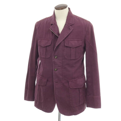 【中古】モンテドーロ Montedoro GIACCO Franchigia コットン フィールドジャケット パープル【サイズ50】【 状態ランクC 】【 メンズ 】