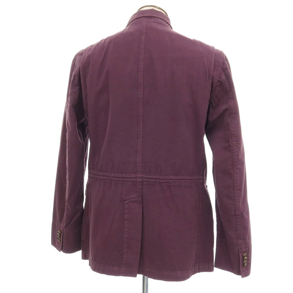 【中古】モンテドーロ Montedoro GIACCO Franchigia コットン フィールドジャケット パープル【サイズ50】【 状態ランクC 】【 メンズ 】