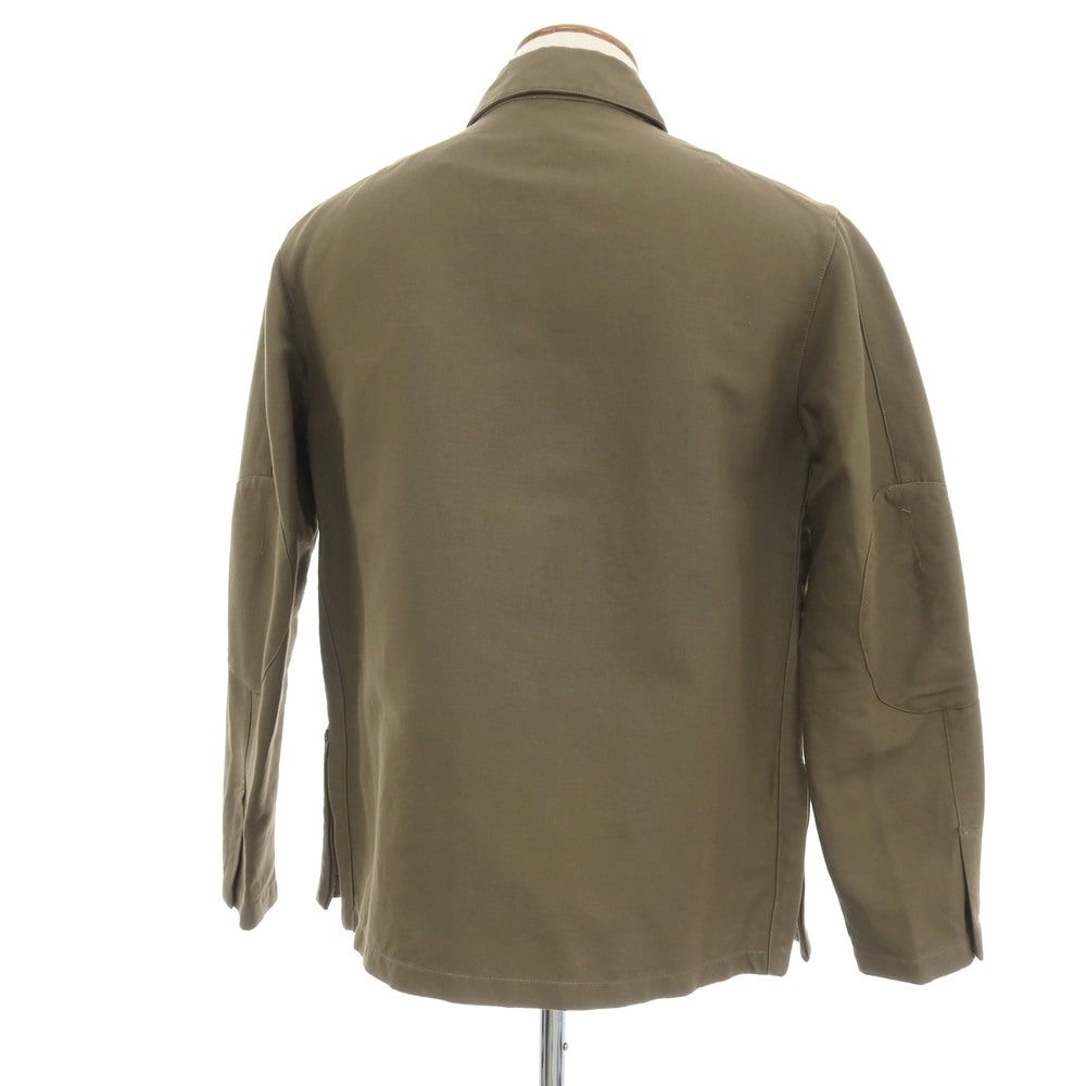 【中古】ラム HLAM コットンリネン ワークジャケット オリーブ【サイズ48】【 状態ランクC 】【 メンズ 】