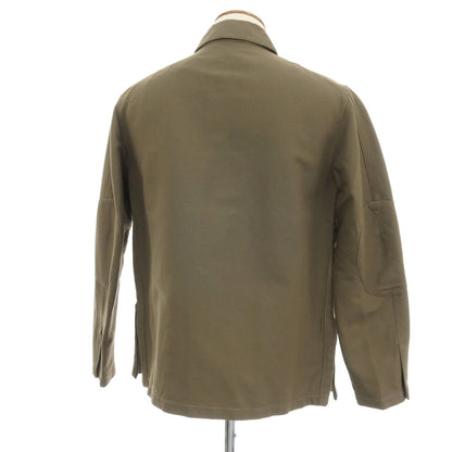 【中古】ラム HLAM コットンリネン ワークジャケット オリーブ【サイズ48】【 状態ランクC 】【 メンズ 】