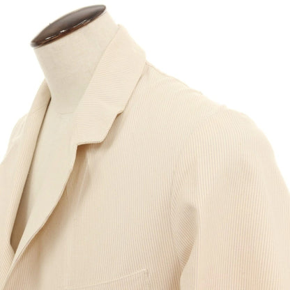 【中古】アナトミカ ANATOMICA コットン ストライプ 3B テーラードジャケット オフホワイト系xラベンダー【サイズ50】【 状態ランクB 】【 メンズ 】
